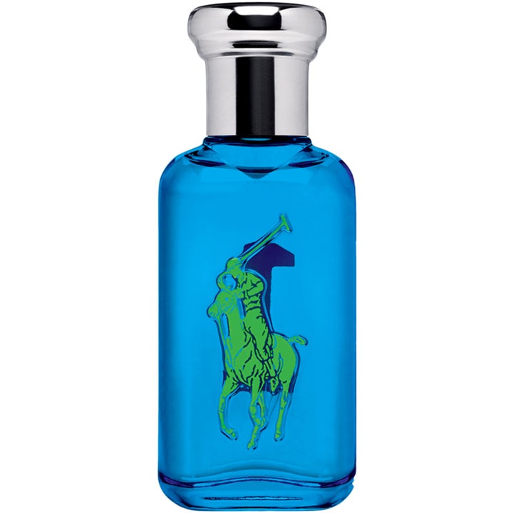 Ralph Lauren Big Pony Blue 50ml edt i blå glasflaska med grön logotyp och rundat silverlock