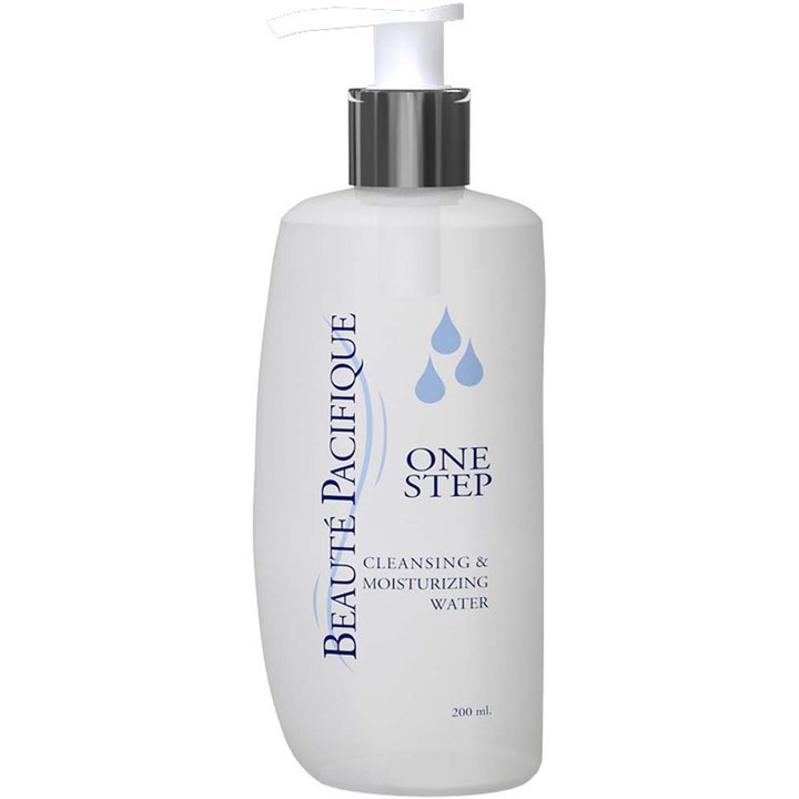 Beauté Pacifique One Step 200 ml ansiktsvatten återfuktande allt i ett i vit frostad plastflaska med vit pump