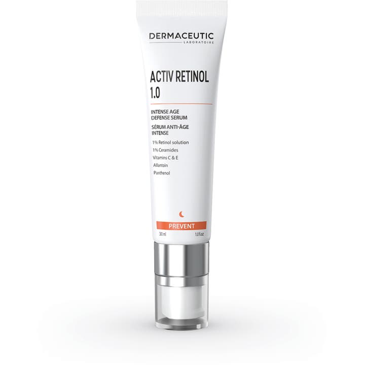 Dermaceutic Activ Retinol 1.0 30 ml anti rynkor retinol serum i vit tub med klinisk design och silverpump
