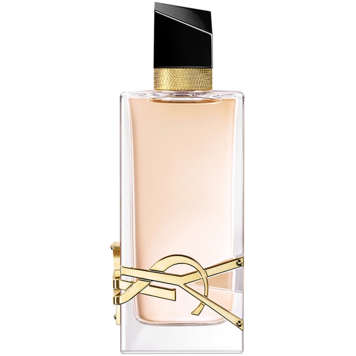 Yves Saint Laurent Libre Eau de Toilette 90 ml blommig elegant parfym i hög glasflaska med guldlogotyp och svart kork