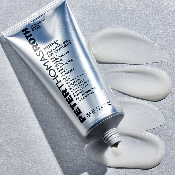 Peter Thomas Roth Firmx Peeling Gel 100 ml ansiktspeeling för döda hudceller i silvertub med vit geltextur