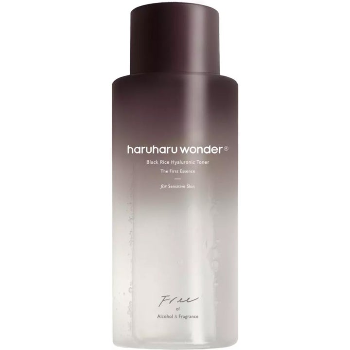 Haruharu Wonder Black Rice Hyaluronic Toner 150ml alkoholfri hyaluronsyra toner med svart ris i lila tonad flaska