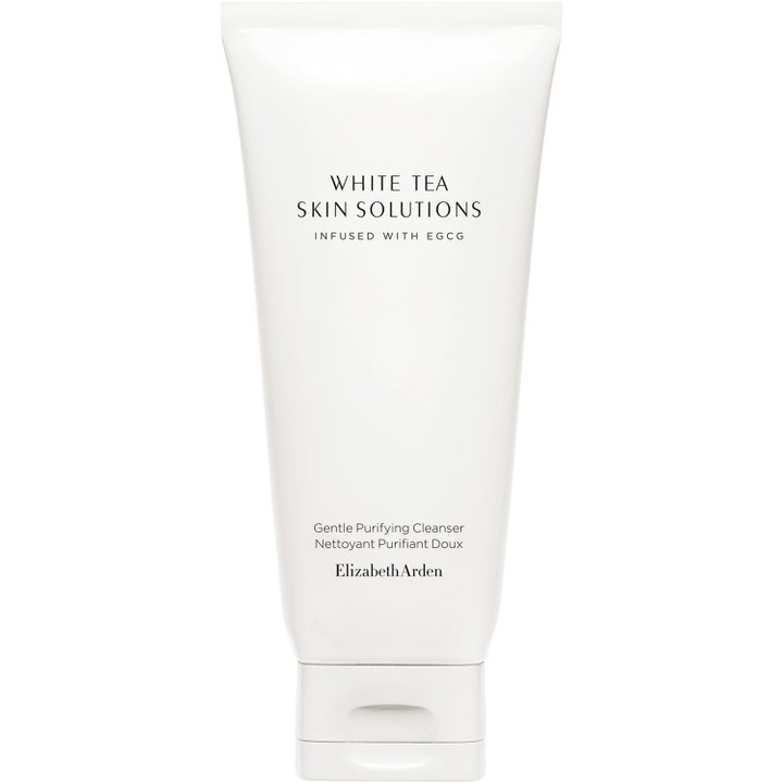 Elizabeth Arden White Tea Skin Solutions Gentle Purifying Cleanser lugnande mild ansiktsrengöring med antioxidant i vit tub