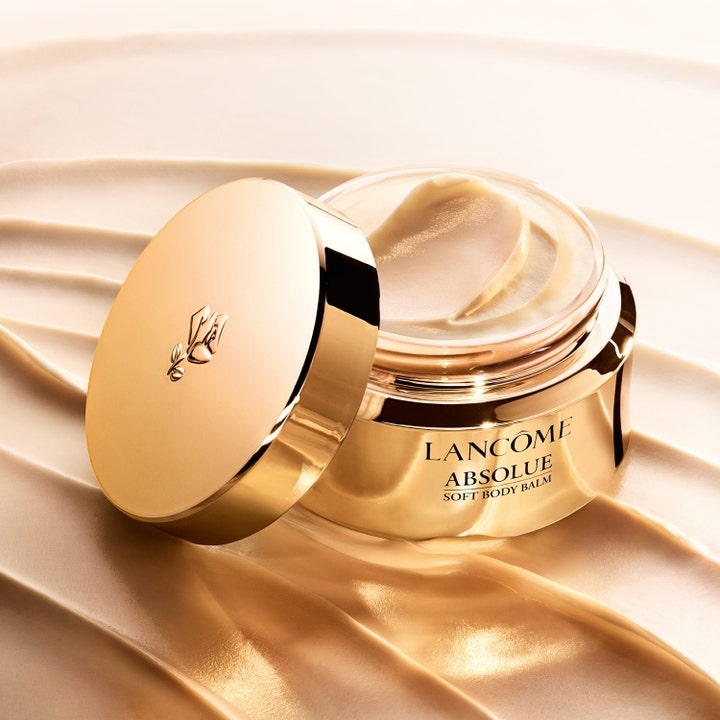 Lancôme Absolue Soft Body Balm 200 ml återfuktande kroppsbalsam i lyxig guldburk med krämig textur