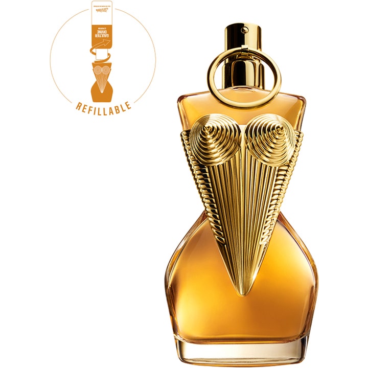 Jean Paul Gaultier Gaultier Divine Le Parfum 50 ml blommig parfym i guldfärgad flaska formad som en torso