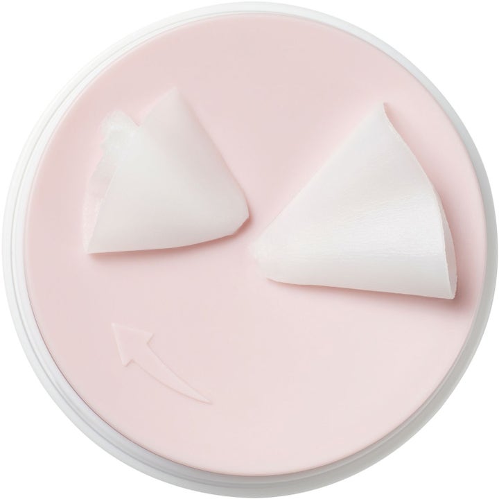 Mixsoon Collagen Cleansing Balm 50 ml i rosa burk visar en vit krämig textur som ger ren och mjuk hud.