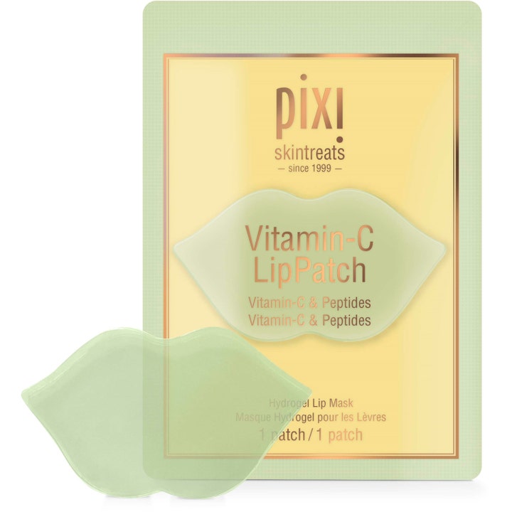 Pixi Vitamin-C LipPatch 1 st anti-aging läppmask med fuktgivande peptider och ljusgröna hydrogelmasker