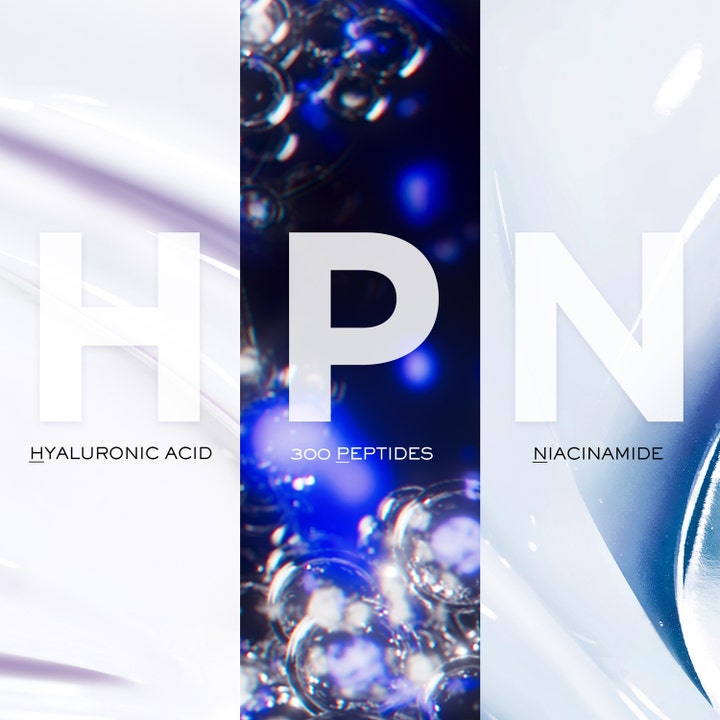 Lancôme Rénergie H.P.N. 300-Peptide Cream 50 ml antiaging 300 peptidkräm visar hyaluronsyra, peptider och niacinamid.