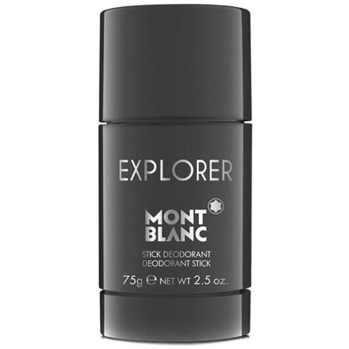 Montblanc Explorer 75g deostick som ger en fräsch doft i en stilren mattsvart hylsa med silverdetaljer.