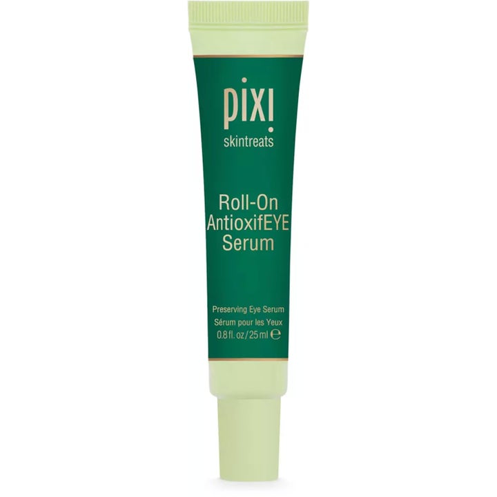 Pixi Roll-On AntioxifEYE Serum 25 ml skyddande ögonserum i en mörkgrön tub med ljusgrönt lock.