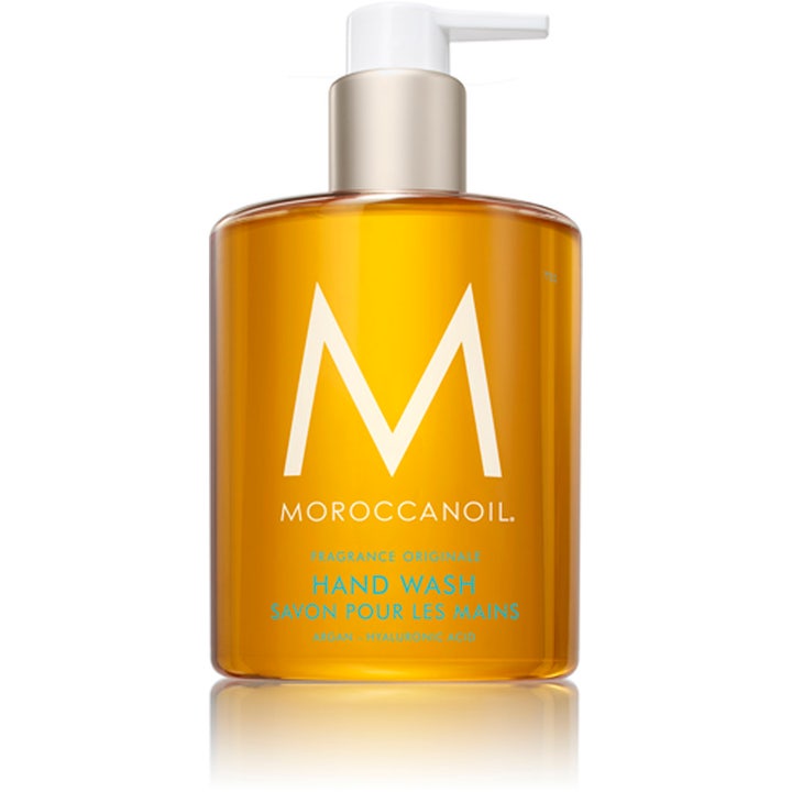 Moroccanoil Hand Wash Fragrance Originale 360 ml lyxig handtvål doft originale i bärnstensfärgad pumpflaska
