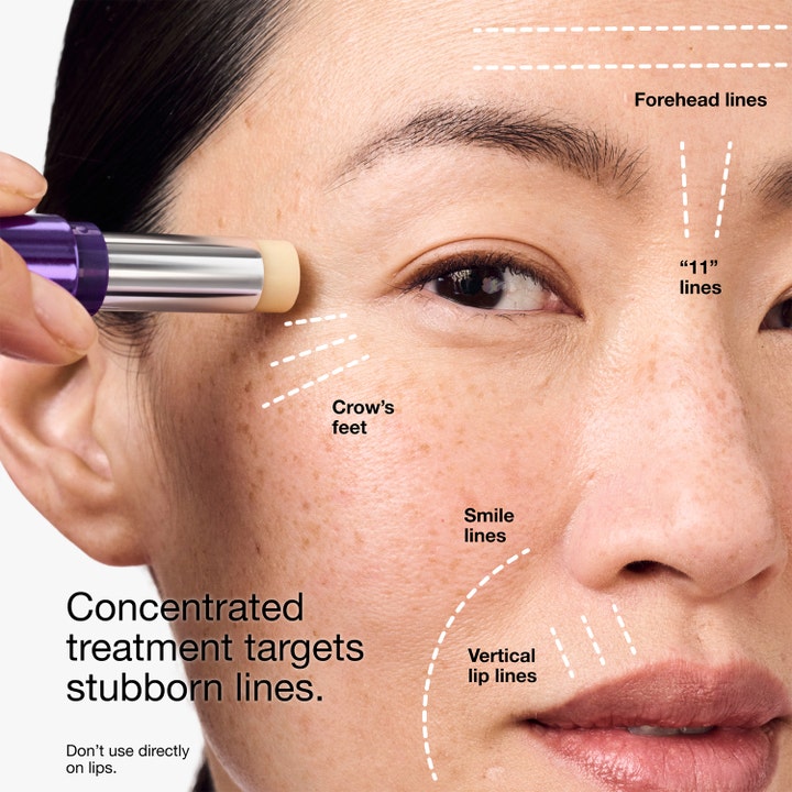 Clinique Smart Clinical Repair 3 g retinoid balm i lila stift motverkar rynkor vid ögon och panna.