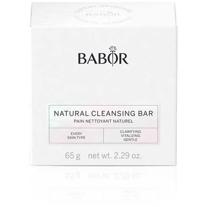 Babor Natural Cleansing Bar 65 g mild ansiktsrengöring bar i vit ytterförpackning för alla hudtyper
