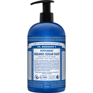Dr. Bronner's Organic Hand & Body Shikakai Soap Spearmint Peppermint