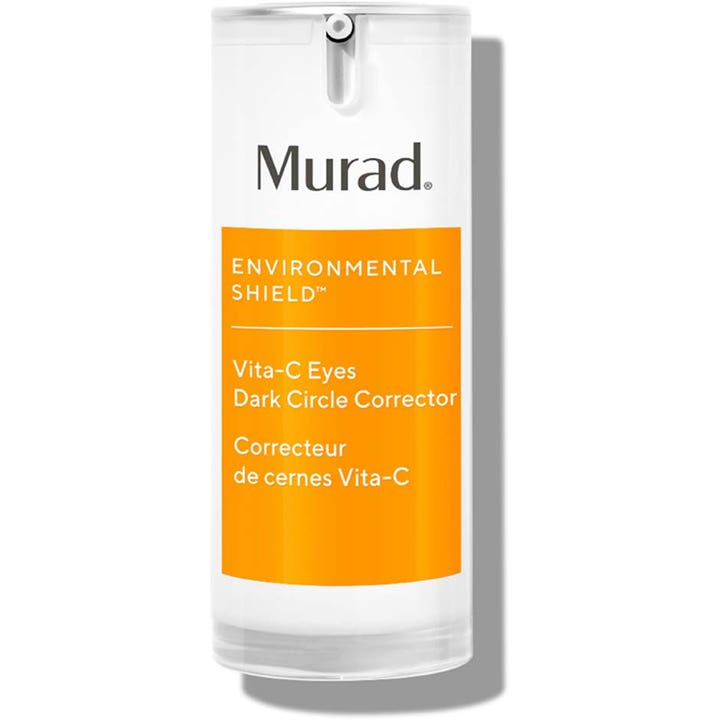 Murad Vita-C Eyes Dark Circle Corrector 15 ml korrigerande C-vitamin ögonkräm mörka ringar i vit flaska med orange etikett.