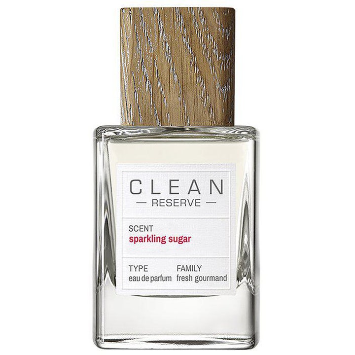 Clean Reserve Sparkling Sugar 50ml edp är en fräsch parfym i en stilren glasflaska med ett lock av ljust trä