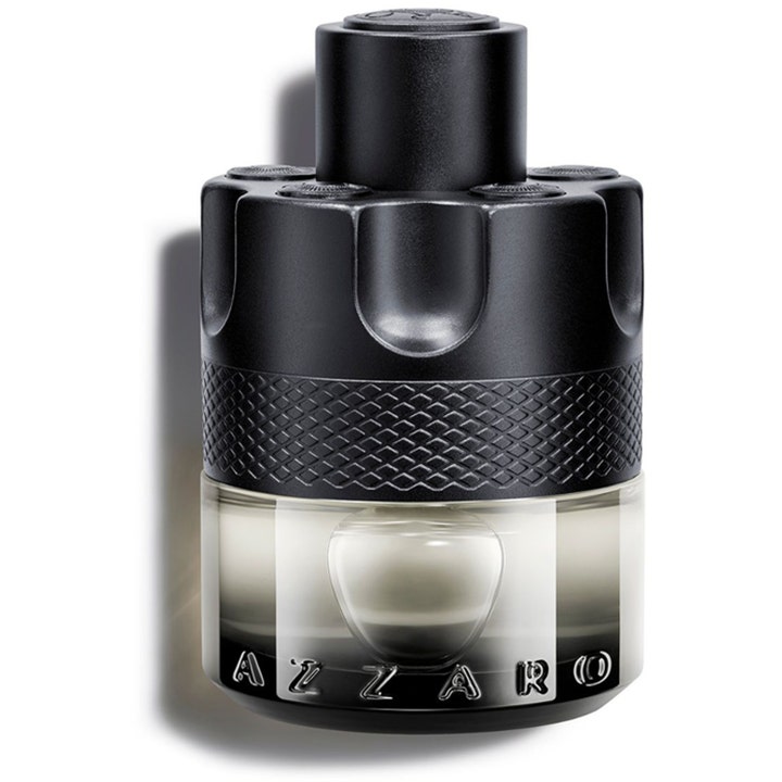 Azzaro The Most Wanted Intense 50 ml maskulin eau de toilette i en svart flaska formad som en revolvercylinder