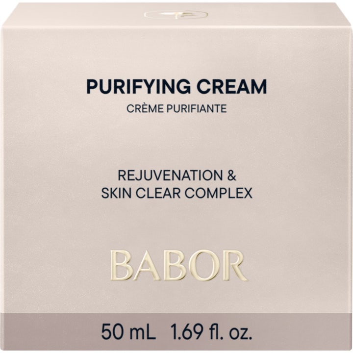 Babor Purifying Cream 50 ml renande kräm i vit ytterförpackning för oljig hud ger en matt finish.