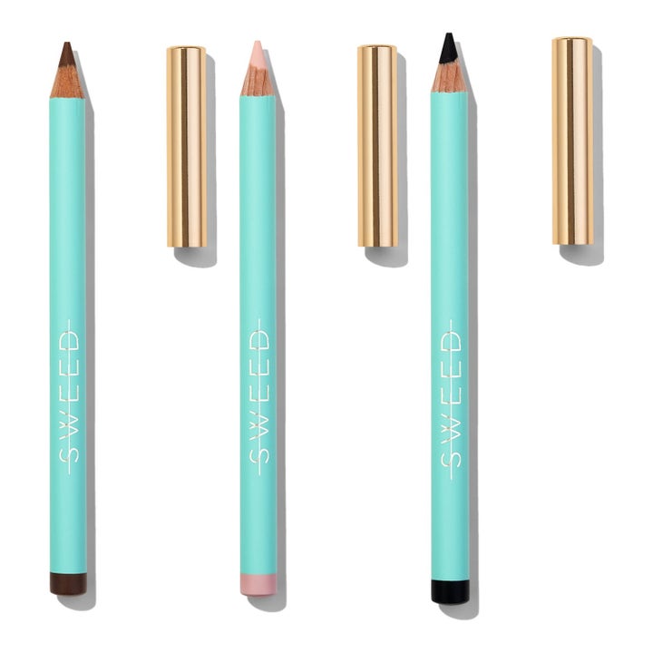 Sweed Satin Kohl Eye Pencil Trio 4,925 g sweed eyeliner trio för definierade ögon med turkosa träpennor och guldiga lock