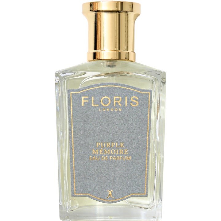Floris London Purple Mémoire 50 ml Eau De Parfum är en elegant parfym i glasflaska med guldkork och grå etikett
