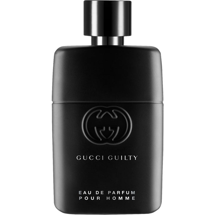 Gucci Guilty Pour Homme 50 ml eau de parfum herr svart flaska med matt finish och präglad logotyp