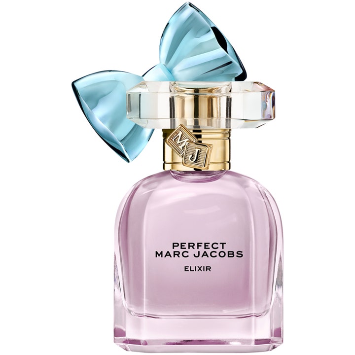 Marc Jacobs Perfect Elixir Eau de Parfum 30 ml designer eau de parfum dam i glasflaska med lila vätska och blå rosett