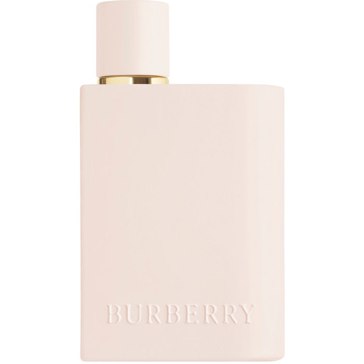 Burberry Her Intense Eau de Parfum 50 ml intensiv parfym dam i en ljusrosa flaska med gulddetalj och präglad logotyp