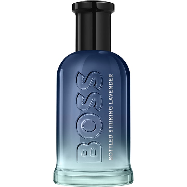 Hugo Boss Bottled Striking Lavender 100 ml parfym ger en intensiv känsla i mörkblå tonad glasflaska med svart lock