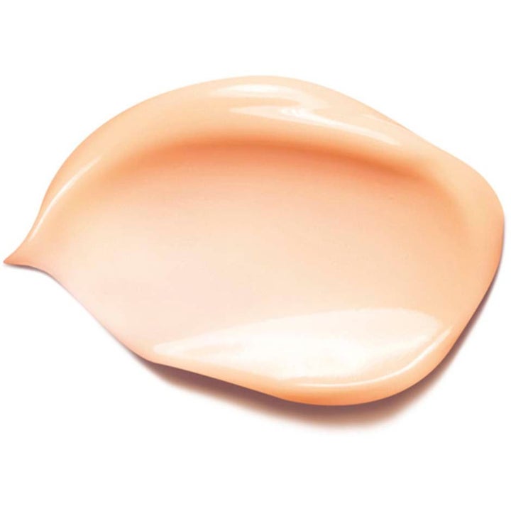 Clarins Beauty Flash Balm Duo 100 ml lystergivande hudvård med mjuk persikofärgad krämig textur.