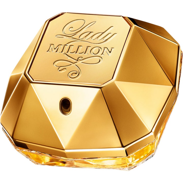 Rabanne Lady Million Eau de Parfum 50 ml parfym dam Lady Million i en diamantformad flaska av guld och glas
