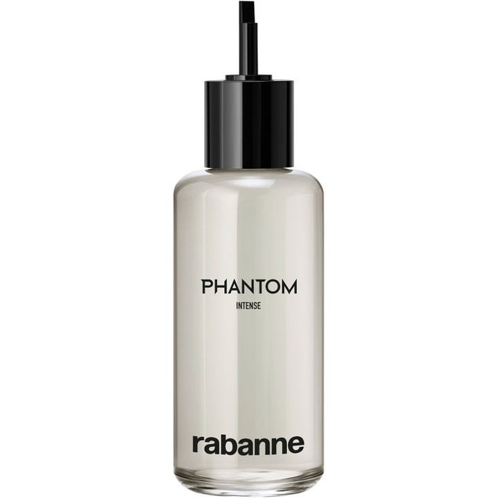 RABANNE Phantom Intense EdP Refill 200 ml designparfym refill i genomskinlig flaska med svart munstycke