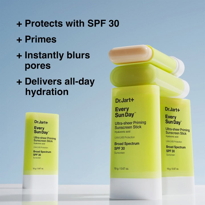 Dr.Jart+ Every Sun Day Ultra-sheer Priming Sunscreen Stick 19 g dr jart solstift ger fukt och suddar ut porer med SPF 30.