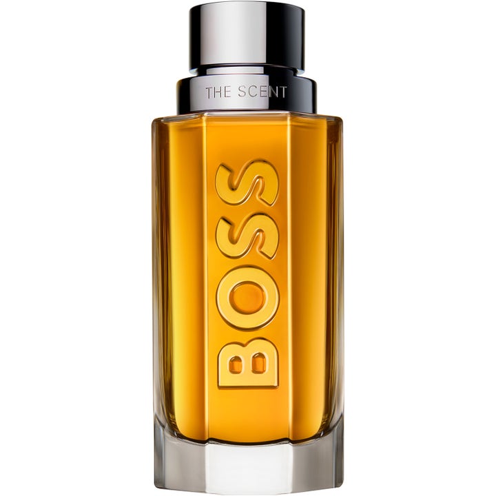 Hugo Boss Boss The Scent 100ml eau de toilette parfym herr i facetterad glasflaska med bärnstensfärgad vätska
