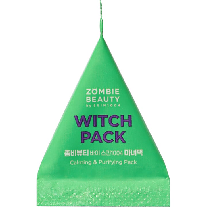 SKIN1004 Zombie Beauty Witch Pack 64 g lugnande ansiktsmask i grön triangelformad förpackning