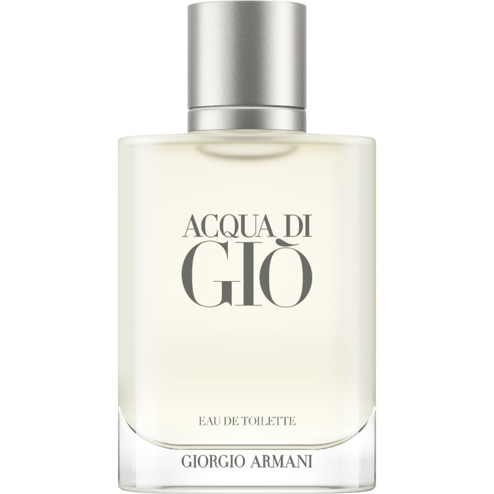 Armani Acqua di Giò Eau de Toilette 100 ml sommar parfym herr i flaska av frostat glas med silverfärgad kork