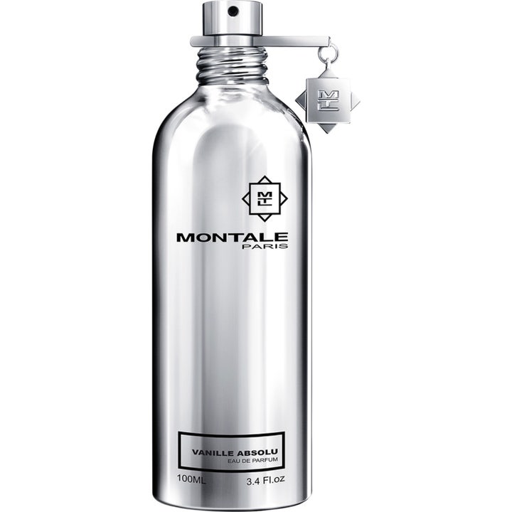 Montale Vanille Absolu 100 ml parfym som ger en varm känsla i en blank silverfärgad aluminiumflaska med berlock