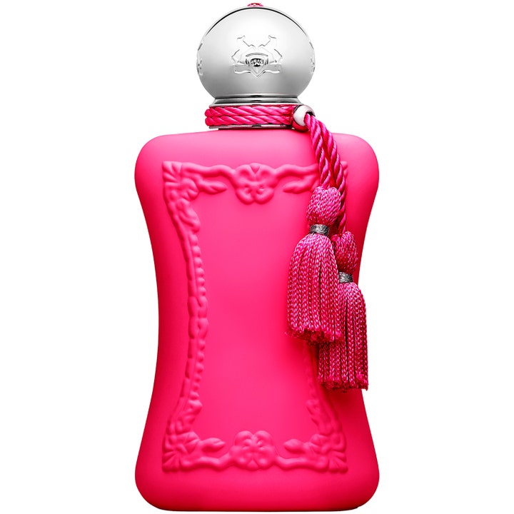 Parfums de Marly Oriana Eau de Parfum 75 ml exklusiv niche parfym i ceriserosa flaska med silverkork och tofsar
