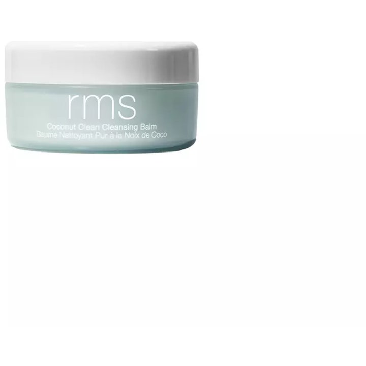 rms Coconut Clean Cleansing Balm 100g djuprengörande rengöringsbalsam i en frostad glasburk med vitt lock