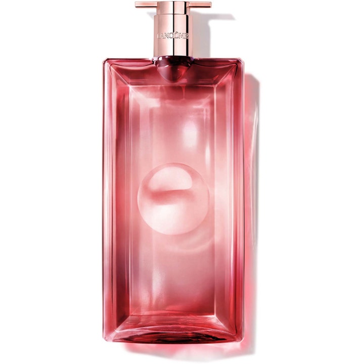 Lancôme Idôle Power Intense 100ml intensiv parfym ger en kraftfull känsla i en tunn rosa glasflaska med lock i roséguld