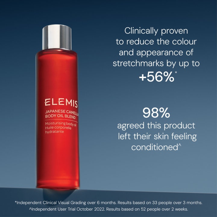 Elemis Japanese Camellia Oil Blend 100 ml ger näring och minskar synliga bristningar efter sex månader