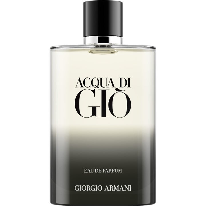 Armani Acqua di Giò Eau de Parfum 200 ml herrparfym i en glasflaska med svart färggradient och svart kork