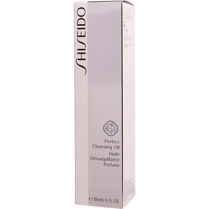 Shiseido The Skincare Perfect Cleansing Oil 180 ml ansiktsrengöring i en ljusrosa och vit ytterförpackning