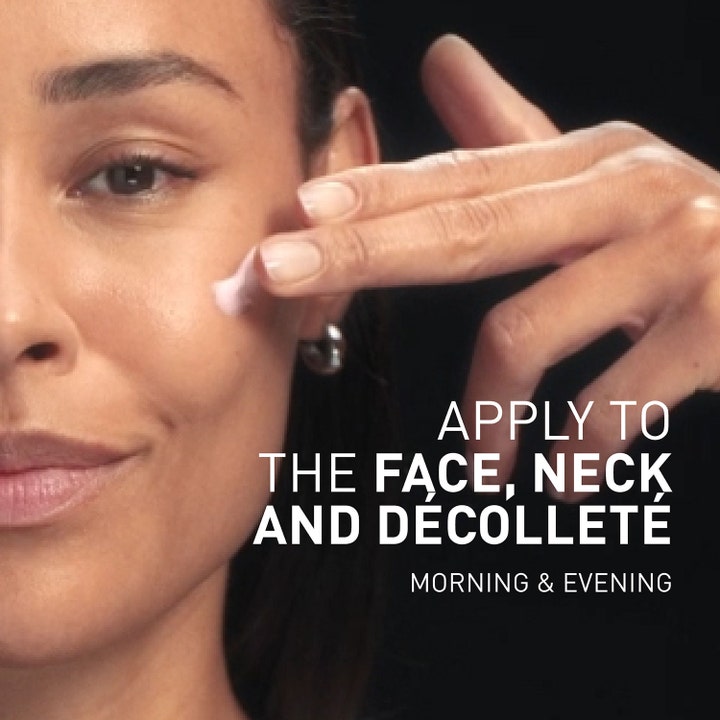 Filorga NCEF-Revitalize Cream 50 ml ansiktskräm med anti age effekt appliceras på ansikte och hals