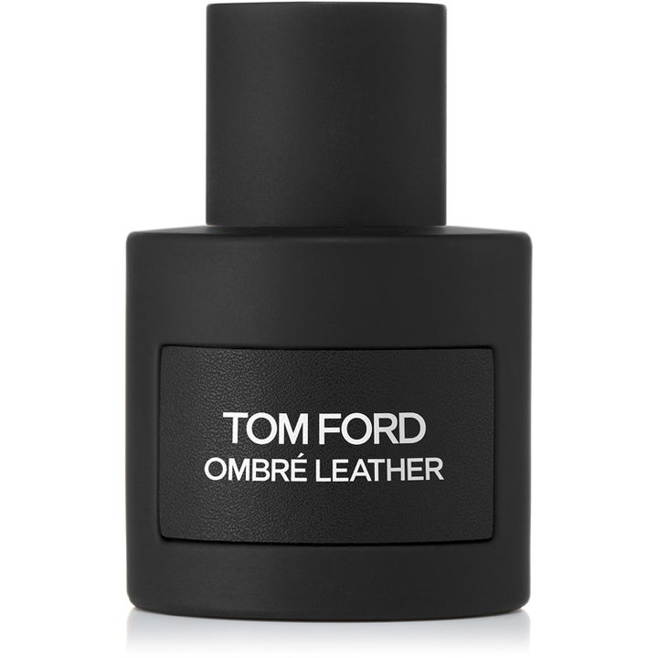 Tom Ford Ombré Leather 50 ml eau de parfum herr i mattsvart flaska med en rektangulär etikett i läderimitation