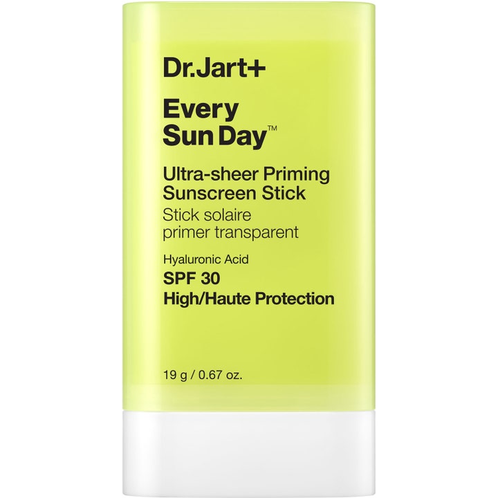 Dr.Jart+ Every Sun Day 19 g återfuktande dr jart solstift i neongul hylsa fungerar som en primer med solskydd.