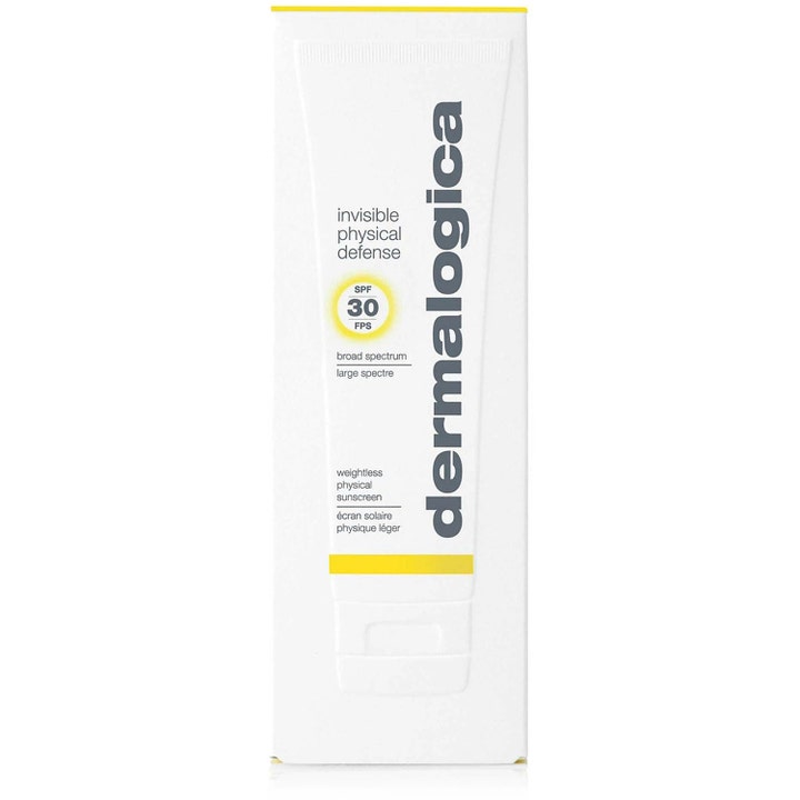 Dermalogica Invisible Physical Defense SPF30 50 ml fysikaliskt solskydd ansikte i vit ytterförpackning
