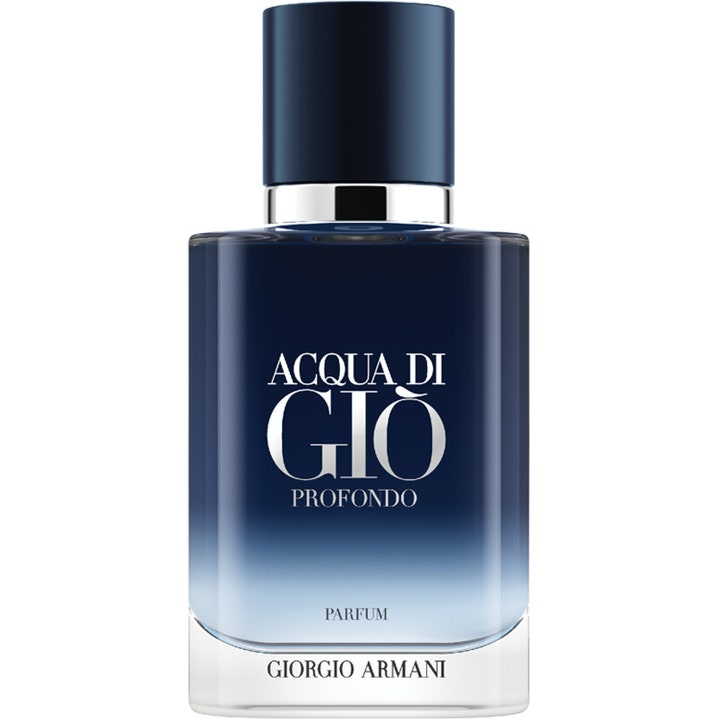 Giorgio Armani Acqua di Giò Profondo Parfum 30 ml herrparfym i en blåtonad glasflaska med mörkblå kork