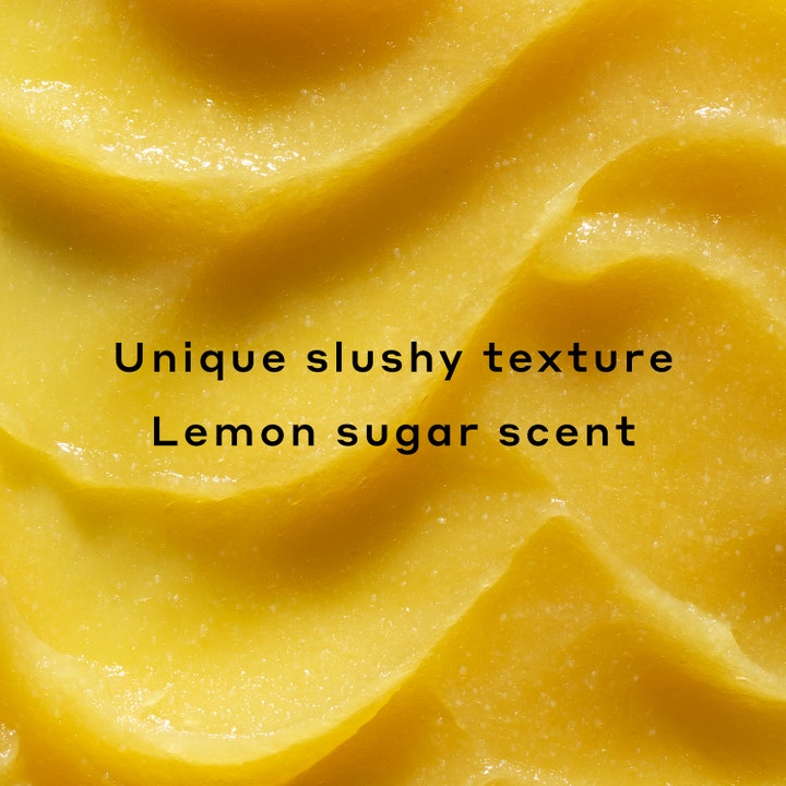 Ole Henriksen Transform Lemonade Smoothing Scrub 90 ml ansiktsskrubb med gul kornig slushy texture