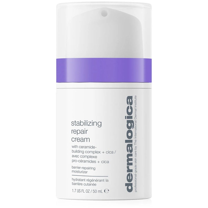 Dermalogica Stabilizing Repair Cream 50 ml barriärkräm ansikte med ceramider cica mot rodnad i vit pumpflaska