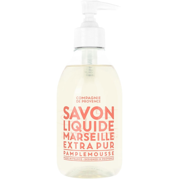 Compagnie de Provence Savon Liquide Marseille Pamplemousse 500 ml flytande tvål pump med doft av grapefrukt i klar flaska